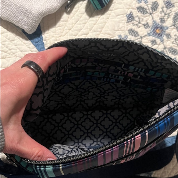 Lug Multicolor Striped Crossbody Bag - Picture 5 of 8